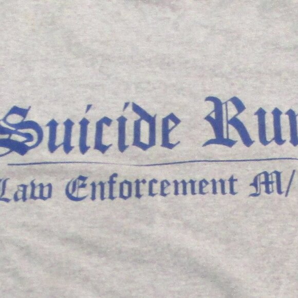 2 BLUE KNIGHTS New York Suicide Run Never Forget Law Enforcement M/C T-Shirts XL - Picture 11 of 11